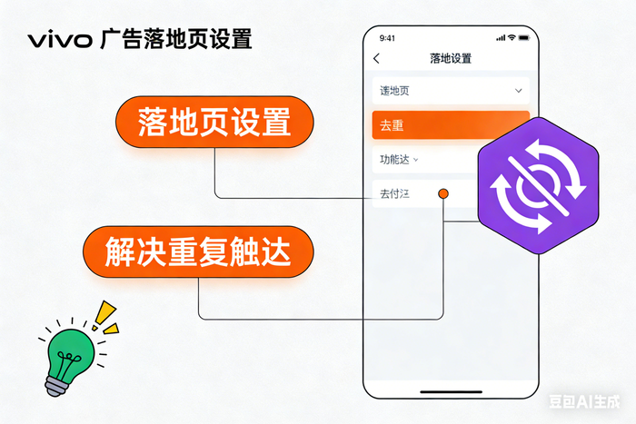 vivo广告账户投放——落地页营销组件“去重设置”